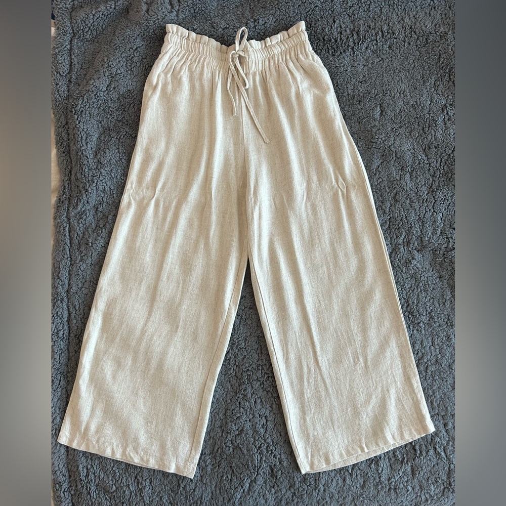 Petal & Pup Hawthorne Linen Pant- Beige